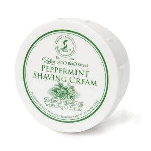 taylor of old bond street peppermint shave cream (5.3 oz)