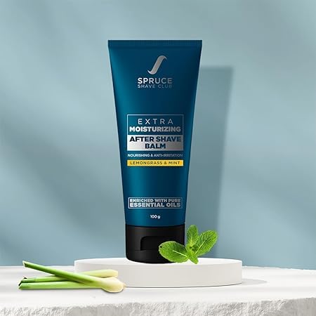 Natural After Shave Balm For Men | Extra Moisturizing | Lemongrass & Mint | 100g