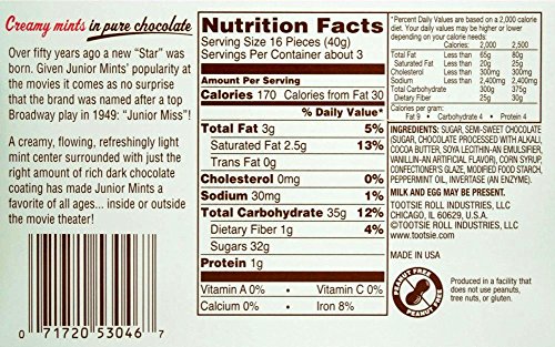 Junior Mints, 3.5 Oz (Pack of 4)