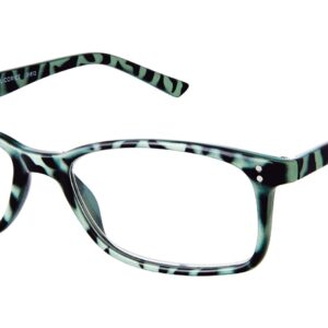 Scojo New York Gels Manhattan Reading Glasses, Handmade Scratch Resistant Readers for Women and Men, Mint Licorice - 3.00x