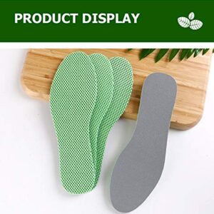 3 Pairs Mint Deodorant Insoles Health Light Weight Shoes Pad Absorb-Sweat Breathable Mesh Cloth Sports Insert Men Women (Size : 43) (36)