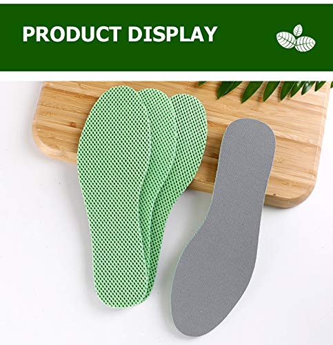 3 Pairs Mint Deodorant Insoles Health Light Weight Shoes Pad Absorb-Sweat Breathable Mesh Cloth Sports Insert Men Women (Size : 43) (36)