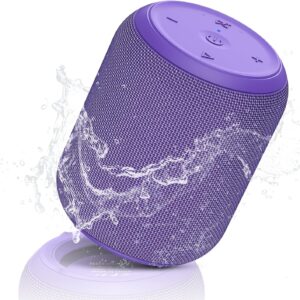 NOTABRICK Bluetooth Speakers,Portable Wireless Speaker with 15W Stereo Sound, IPX6 Waterproof Shower Speaker, Dual Pairs, Portable Speaker for Party Beach Camping