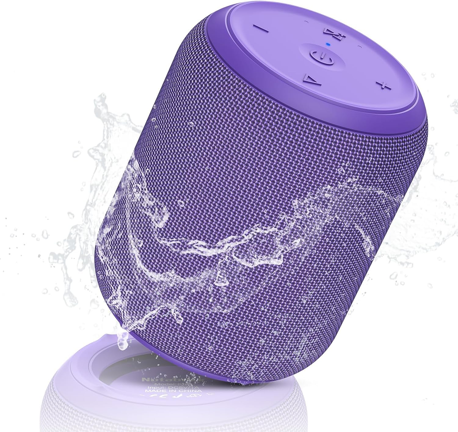 NOTABRICK Bluetooth Speakers,Portable Wireless Speaker with 15W Stereo Sound, IPX6 Waterproof Shower Speaker, Dual Pairs, Portable Speaker for Party Beach Camping