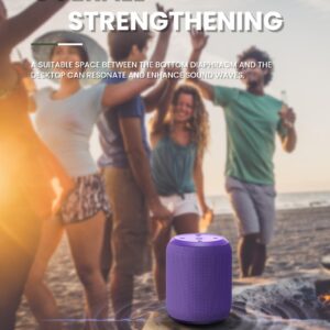 NOTABRICK Bluetooth Speakers,Portable Wireless Speaker with 15W Stereo Sound, IPX6 Waterproof Shower Speaker, Dual Pairs, Portable Speaker for Party Beach Camping