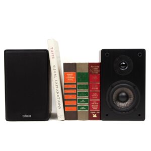 Micca MB42 Bookshelf Speakers for Home Theater Surround Sound, Stereo, and Passive Near Field Monitor, 2-Way (Black, Pair)