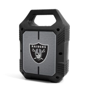 soar nfl shockbox xl led wireless bluetooth speaker, las vegas raiders