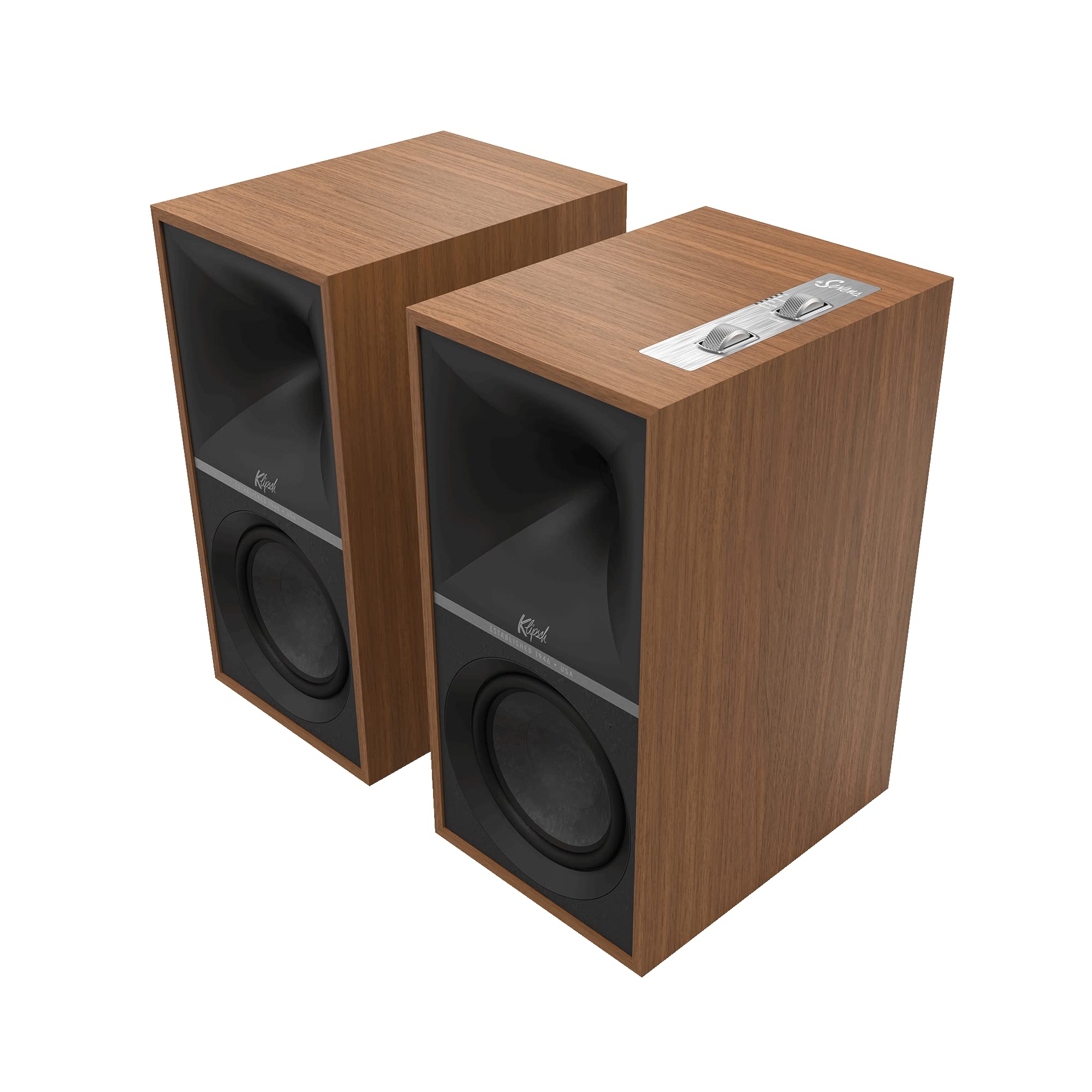 Klipsch The Sevens Heritage Inspired (Pair) Powered Speakers - Walnut