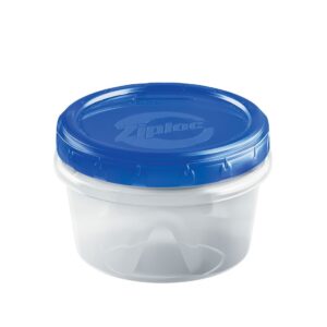 Ziploc Twist 'N Loc Containers, Small, 2 Cup Capacity (Pack of 3)