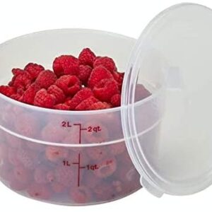 Cambro 2-Quart Round Food-Storage Container with Lid