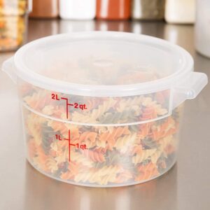 Cambro 2-Quart Round Food-Storage Container with Lid