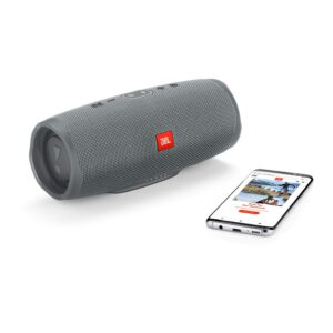 JBL Charge 4 Portable Waterproof Wireless Bluetooth Speaker Bundle - (Pair) Gray