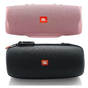 jbl charge 4 pink bluetooth speaker with jbl authentic carrying case