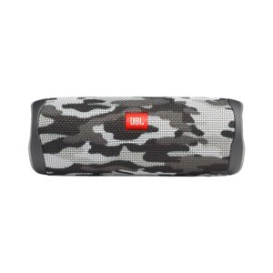 JBL Flip 5 Waterproof Portable Wireless Bluetooth Speaker Bundle with divvi! Protective Hardshell Case - Black Camo