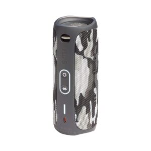 JBL Flip 5 Waterproof Portable Wireless Bluetooth Speaker Bundle with divvi! Protective Hardshell Case - Black Camo