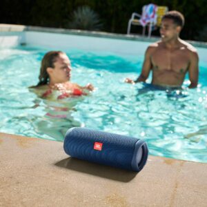 JBL Flip 5 Portable Bluetooth Speaker - Ocean Blue (JBLFLIP5BLUAM) (Renewed)