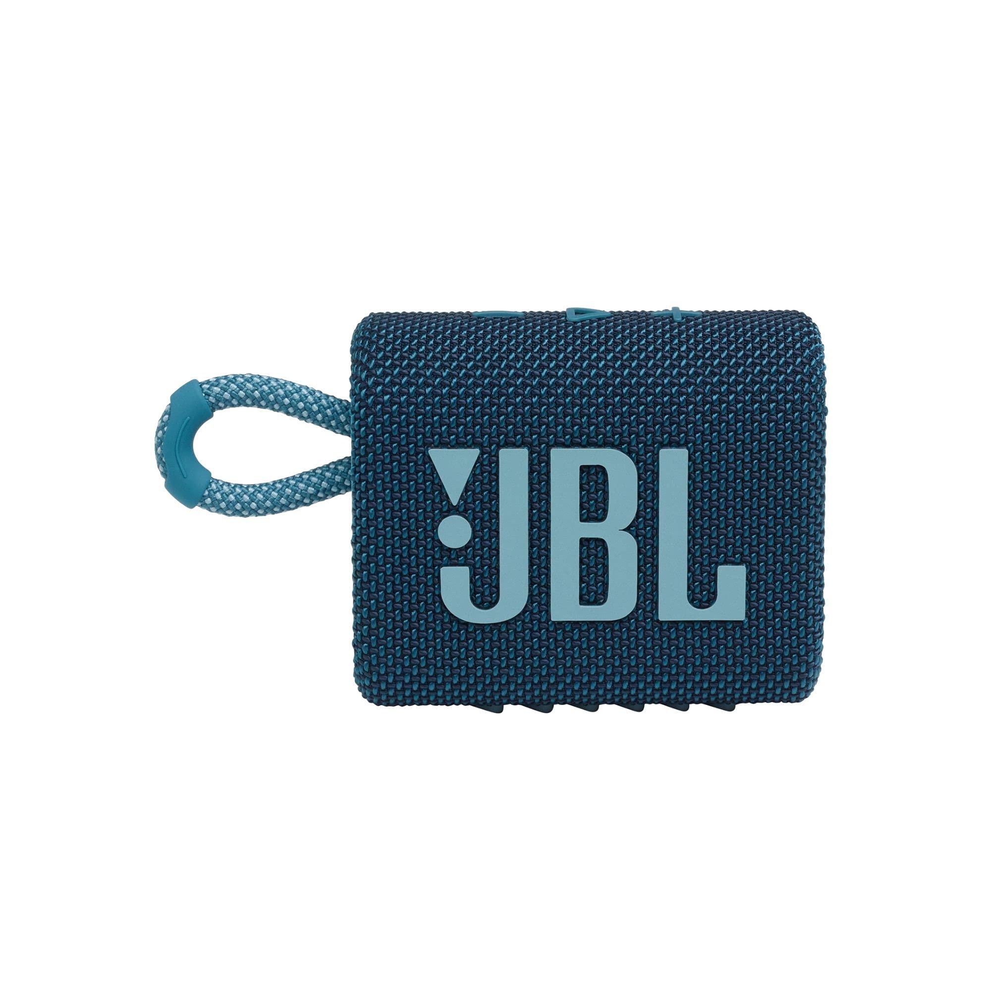 JBL Tune 510BT Wireless On-Ear Headphones with Purebass Sound + JBL Go 3 Portable Bluetooth Speaker - Blue