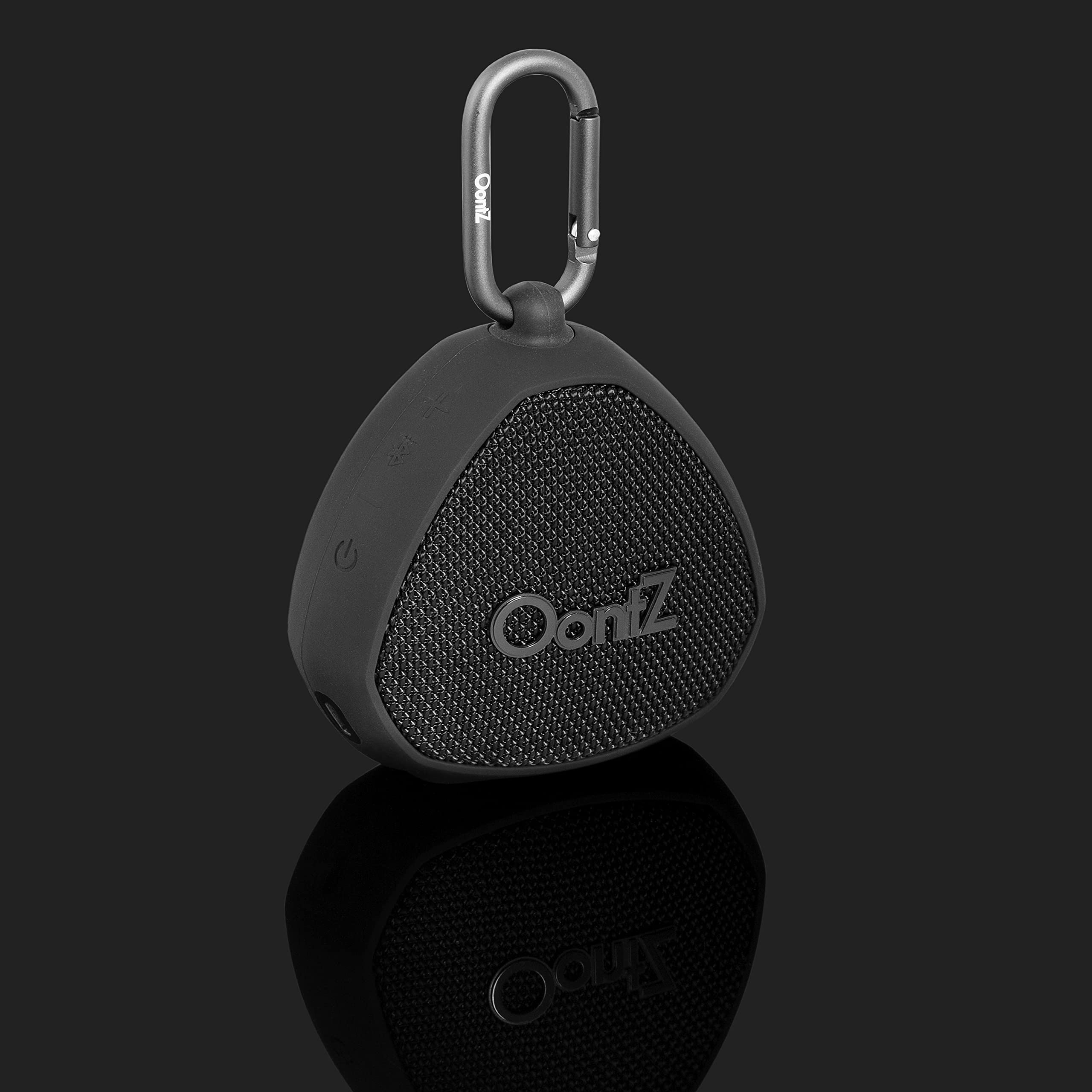 OontZ Clip Portable Wireless Bluetooth Speaker with Carabiner, 12W IPX7 Waterproof Outdoor Travel Speaker