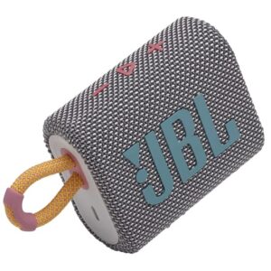 JBL GO 3 Waterproof Ultra Portable Bluetooth Speaker Bundle with gSport Deluxe Hardshell Case (Gray)