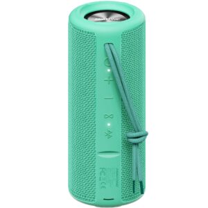 miatone boombox portable bluetooth speaker, for her him women men - green