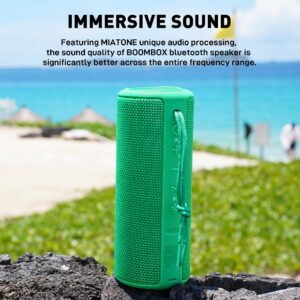 MIATONE BOOMBOX Portable Bluetooth Speaker, for Her Him Women Men - Green