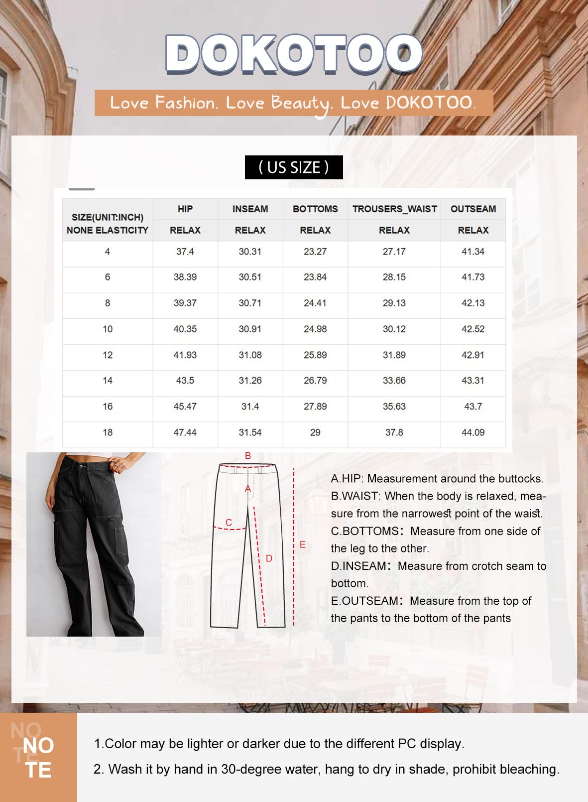 Dokotoo Cargo Pants Women High Waisted Baggy Wide Leg Dress Pants Women Womens TrousersPants Straight Leg Jeans for Women Trendy Baggy Y2K Trousers with Pockets Green