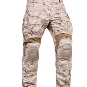 EMERSONGEAR G3 Combat Pants with Knee Pads Airsoft Tactical Pants Hunting Airsoft Paintball Multicam Camo Pants R1 X-Large