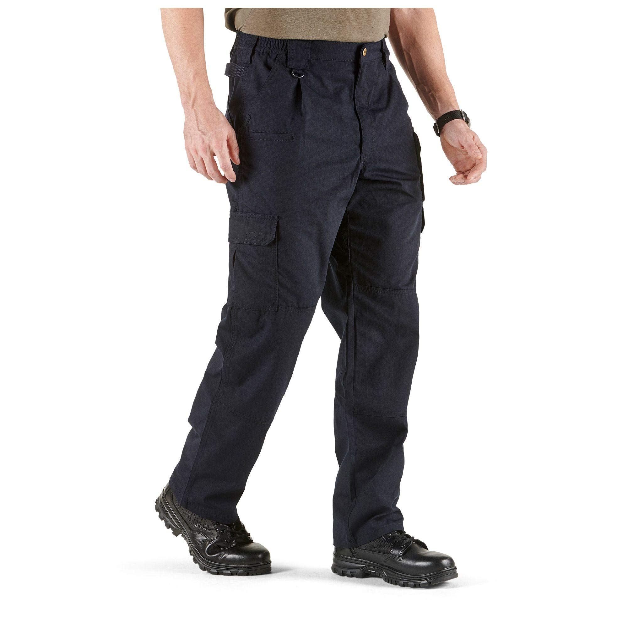 5.11 Tactical Men's Taclite Pro Lightweight Performance Pants, Cargo Pockets, Action Waistband, Dark Navy, 36W x 32L, Style 74273