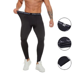 SS COLOR FISH 3 Pack Men Compression Pants Athletic Baselayer Workout Legging Running Tights for Men