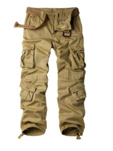 trgpsg women's casual combat cargo pants, cotton outdoor camouflage military multi pockets work pants 10