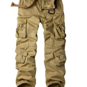 TRGPSG Women's Casual Combat Cargo Pants, Cotton Outdoor Camouflage Military Multi Pockets Work Pants 10