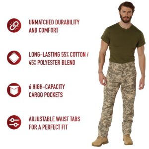 Rothco Digital Camo Tactical BDU Pants (US, Alpha, Medium, Regular, Regular, ACU Digital Camo)