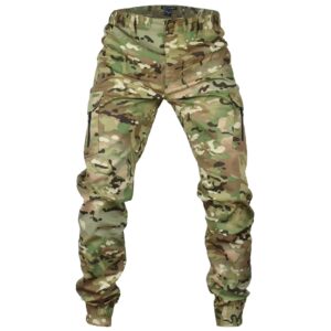 MEGE KNIGHT Men's Outdoor Hiking Pants, Tactical Pants Lightweight Casual Work Ripstop Cargo Pants for Men with Pockets MC