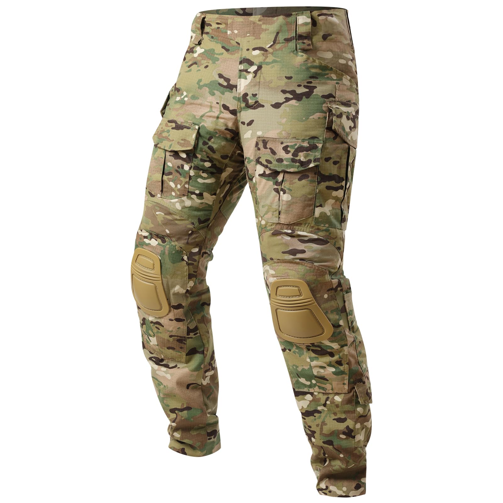 Aineeba Men's G3 Combat Pants with Knee Pads Tactical Outdoor Military Multi Camouflage Paintball Airsoft Hunting MC 32W/31L