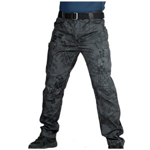 Blczomt Monday Cyber Deals 2023 Men's Tactical Cargo Pants Camouflage Stretch Outdoor Military Assault Pants Water Resistant Combat Pants Cargo Pants Men