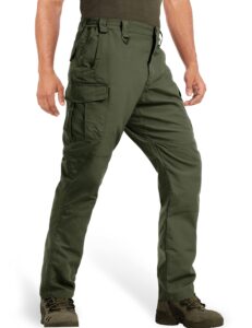 magcomsen mens cargo pants tactical pants with pockets quick dry fishing pants lightweight breathable pants mountain pant for men green