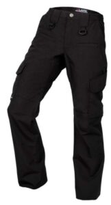 la police gear women's operator tactical pant, elastic waistband uniform cargo pants for women, ladies' durable work pants - black - 6 - regular