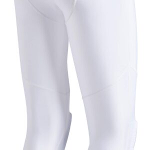 Legendfit Youth Kids Pants with Knee Pads Basketball Compression 3/4 Capri Padded Leggings Sport Tights Boys Girls White