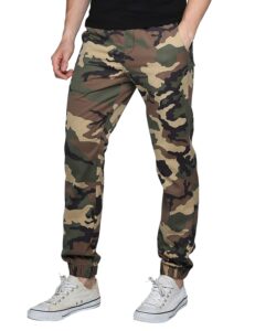 match men's loose fit chino washed jogger pant (29, khaki max)