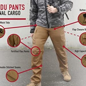 Rothco Tactical BDU Pants - Rugged Outdoor Hiking Cargos Comfortable Uniform Pant – Coyote Brown - M