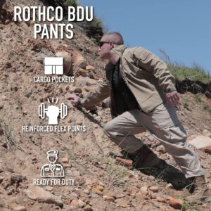 Rothco Color Camo Tactical BDU Pants - Rugged Outdoor Hiking Cargos Uniform Pant (US, Alpha, Large, Regular, Long, City Camo)