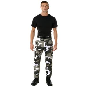 Rothco Color Camo Tactical BDU Pants - Rugged Outdoor Hiking Cargos Uniform Pant (US, Alpha, Large, Regular, Long, City Camo)