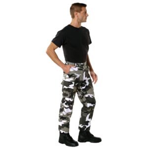 Rothco Color Camo Tactical BDU Pants - Rugged Outdoor Hiking Cargos Uniform Pant (US, Alpha, Large, Regular, Long, City Camo)