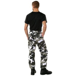 Rothco Color Camo Tactical BDU Pants - Rugged Outdoor Hiking Cargos Uniform Pant (US, Alpha, Large, Regular, Long, City Camo)