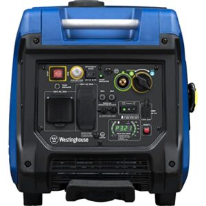 Westinghouse 4500 Peak Watt Super Quiet Dual Fuel Portable Inverter Generator, Remote Electric Start, Gas & Propane Powered, RV Ready 30A Outlet, Parallel Capable,Blue/Black