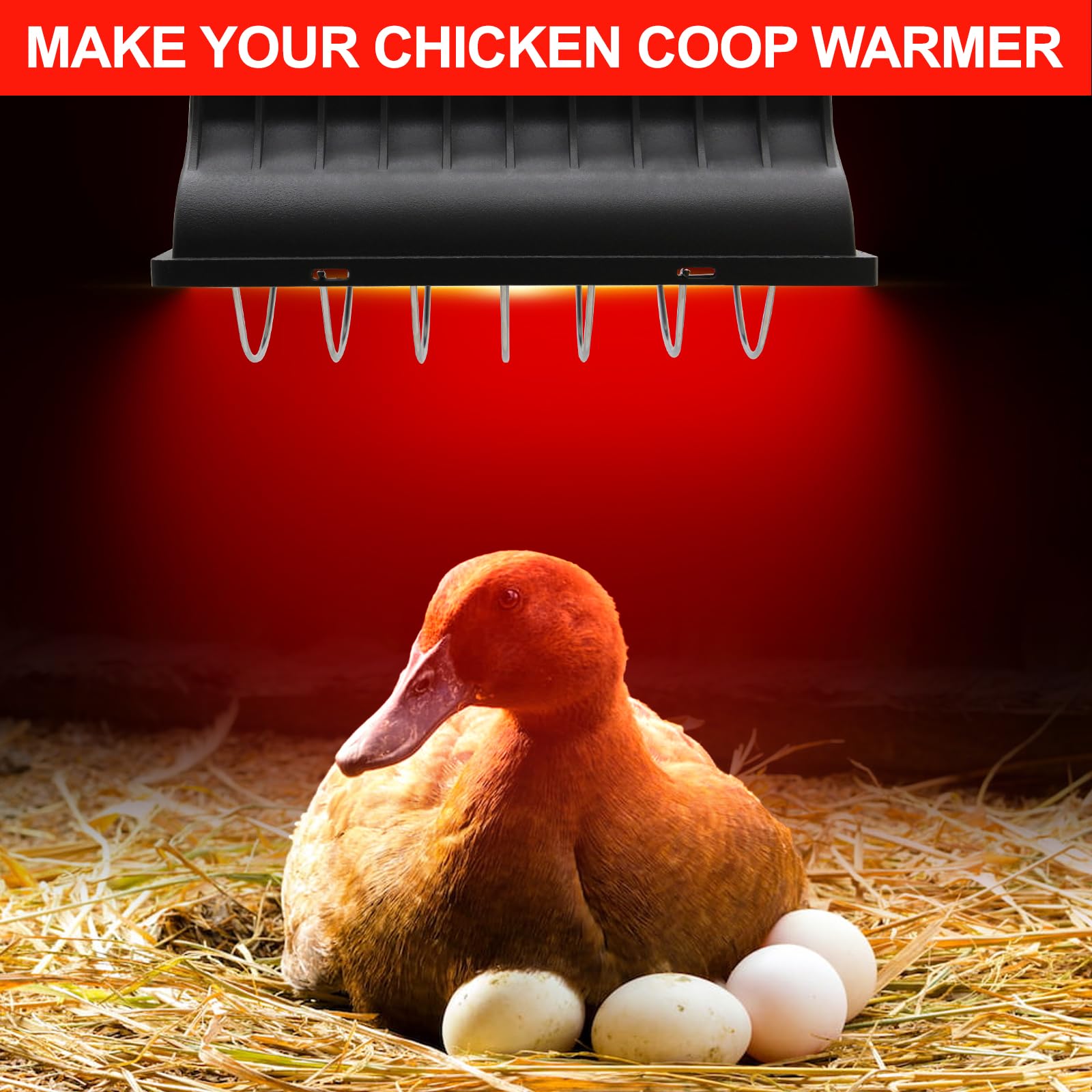 WISMOIER Infrared Heat Lamp for Chickens Coop Chicks Puppies Reptiles Livestock Poultry Bathroom 250 Watt 120V, Sauna Red Light Therapy Bulb