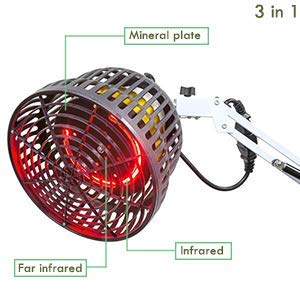 A&A 3-in-1 Infrared Instant Warm TDP Heat Lamp | Most Complete Product | Near Infrared + Far Infrared + Element Plate | D-10