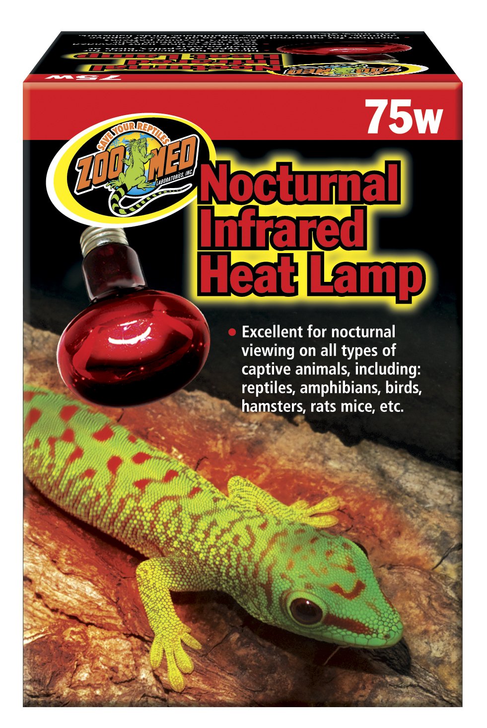 ZooMed Nocturnal Infared Heat Lamp 75w by ZooMed