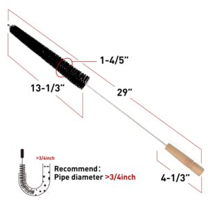 Sealegend 2 Pack Dryer Vent Cleaner Kit Dryer Lint Brush Vent Trap Cleaner Long Flexible