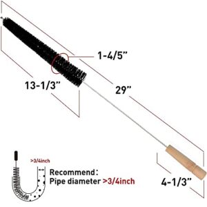 2 Pack Dryer Vent Cleaner Kit Dryer Lint Brush Vent Trap Cleaner Long Flexible